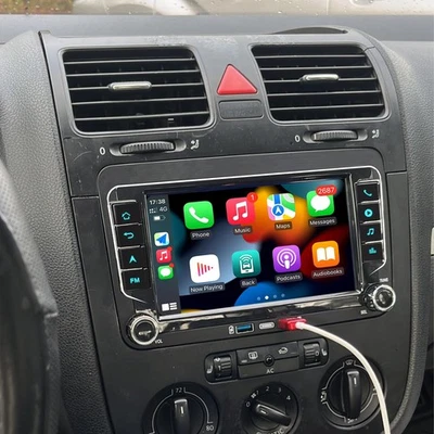 For VW Volkswagen Jetta Passat 7" Carplay 4+64G Car Stereo Radio GPS Type-C USB - Image 1 of 4
