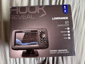 Lowrance Hook Reveal 5 SplitShot Fishfinder Chartplotter & US Inland Maps - Picture 1 of 7