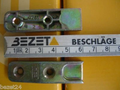 SIEGENIA FAVORIT 2 x SIEGENIA Holzfenster Schliessblech / Schliesstück 760-1 761 Eurofalz