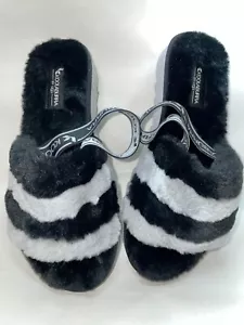 Koolaburra by UGG FUZZ'N II Women's Faux Fur Slipper Sandals Size US 7 New - Picture 1 of 4