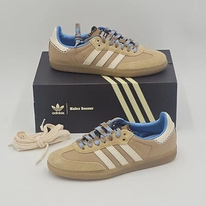 Size 7.5M / 8.5W✔️ WALES BONNER x ADIDAS SAMBA NYLON ‘DESERT WHITE’  • FAST SHIP - Picture 1 of 9