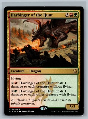 Magic MTG Dragons of Tarkir Harbinger of the Hunt #223/264 TCG CCG - Image 1 of 2