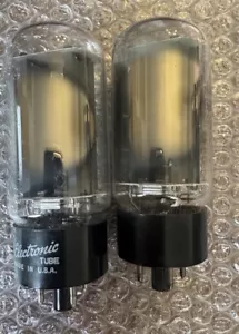 2 NOS GE 5U4GB 5AS4 Grail Gleichrichter graue Platten - Bild 1 von 17