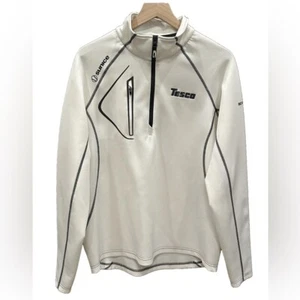 SUNICE Mens Allendale White 1/4 Pullover Thermal Mock Tesco Lightweight Large - Picture 1 of 15
