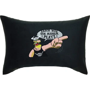 Arsch weg von meinem Platz - Wikinger Kissen mit Spruch 40x60 cm Geschenk lustig - Bild 1 von 7