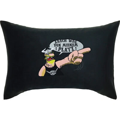 Arsch weg von meinem Platz - Wikinger Kissen mit Spruch 40x60 cm Geschenk lustig - Bild 1 von 4