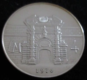 MDS MALTA 4 LIRI 1976 "FORT MANOEL TOR", PLATA #Y - Imagen 1 de 2