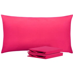 2 Piece Pillow Cases Set Standard King Ultra Soft Pillowcase 24 Colors Available - Picture 1 of 81