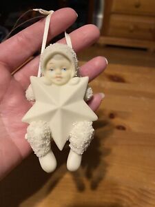 Department 56 Snowbabies Swinging On A Star Christmas Figurine Ornament
