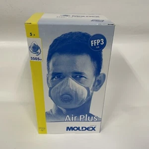 5x MOLDEX 3505 NR D FFP3 Atemschutzmaske mit Ventil Mundschutz Partikelfilter - Bild 1 von 8