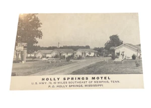 Holly Springs Motel MS Mississippi Picnic Table postcard IP12 - Picture 1 of 2