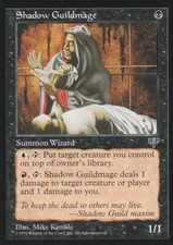 MTG 4x Shadow Guildmage Mirage Black Wizard Near Mint Condition