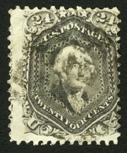 #78 1862 24c Lilac Washington Used Light Cancel - Picture 1 of 1