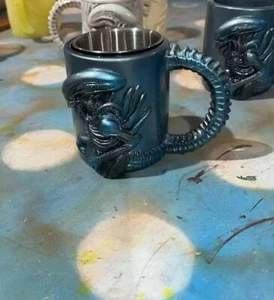 Cosplay Alien Xenomorph Monsters Mug Resin Tea Coffee Cup Halloween Xmas Gifts - Picture 1 of 17