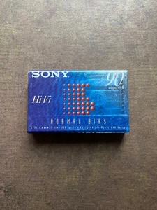 Casete de audio en blanco Sony 90 minutos alta fidelidad sesgo normal * totalmente nuevo sellado de fábrica - Imagen 1 de 2