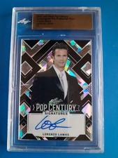 Lorenzo Lamas 1/1 Autographed Crystal Black Pre Prod Proof 2022 Leaf Pop Century