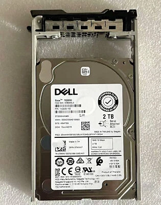 DELL 2TB 10K 12G SAS 2.5" SAS HARD DRIVE SERVER R610 R620 R630 R710 R720 R730 - Image 1 of 3