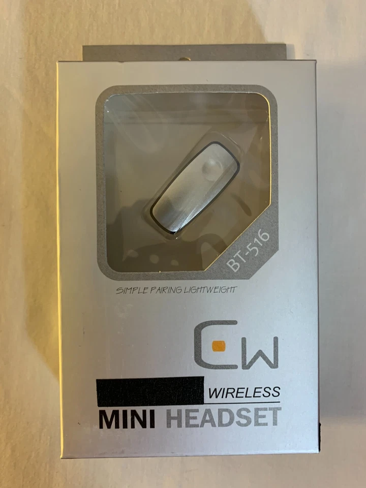 CW Mini Bluetooth Headset BT-516 - Pink & Silver - Image 1 of 1