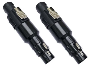 Juego de 2 adaptadores de altavoces Speakon 4 polos a XLR hembra 3 polos XLR adaptador - Imagen 1 de 10