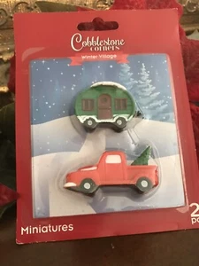 1PK CHRISTMAS COBBLESTONE CORNERS WINTER VILLAGE PICK-UP 7 CAMPER HARD PLASTIC - Picture 1 of 4
