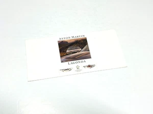 1986 Aston Martin V8 Saloon V8 Volante V8 Vantage Lagonda Preview Brochure - Picture 1 of 1