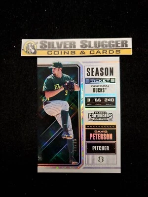 2018 David Peterson Contenders Draft Picks Baseball /15! Oregon Ducks! - Image 1 of 2