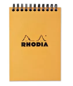 Rhodia Blocco note in carta grafica con filo arancione - 4 x 6 - NUOVO R13500 - Foto 1 di 3