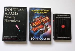 Mixed Lot x 3 Douglas Adams / Eoin Colfer Hitchhiker's Guide to the Galaxy - Picture 1 of 10