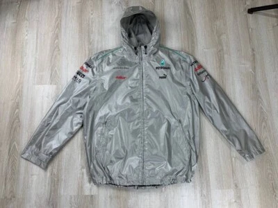 Chaqueta de carreras para hombre Puma Petronas Mercedes Benz talla XL color gris Foto 1 de 4