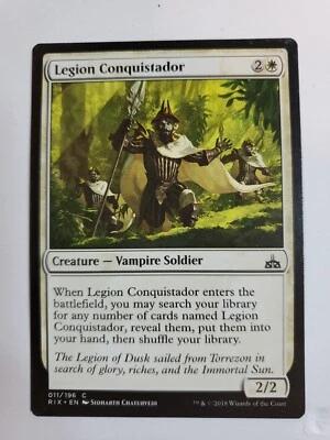 MTG Magic The Gathering Card Legion Conquistador Creature Vampire Soldier White  - Image 1 of 2