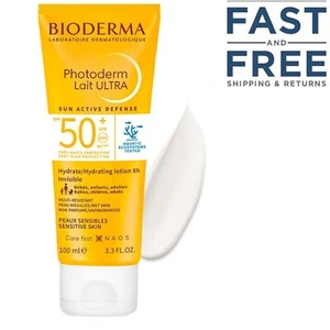 Bioderma Photoderm Lait Ultra Hydrating Lotion SPF50+ 100ml 3.3fl.oz Exp 01/2027 - Picture 1 of 3