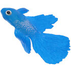 Artificial Silicone Glowing Effect Betta Aquarium Fish Tank Decor (Blue)