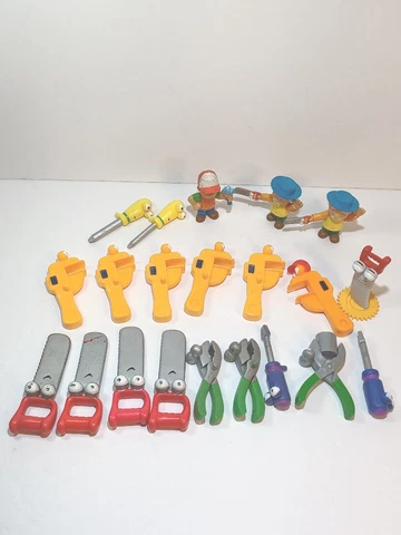 Bob the Builder PVC Hard Plastic Toys Tools Action Figures Lot of 21 Cover