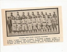 Toledo Mud Hens 1908 Team Picture Hi West Grover Land Joe McCarthy Homer Smoot