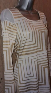 AX Paris Gold Print Kleid, Gr. 10, nie getragen mit Etikett, UVP28€ N - Bild 1 von 3