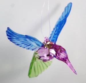 A3 purple MEADOW HUMMINGBIRD acrylic Ornament Crystal Expressions Ganz acryv-119 - Picture 1 of 14