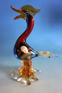 Vintage Murano Design Glas Figur Ente Mid Century 50er Bird (F024-2255) - Bild 1 von 6