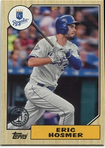 2017 Topps Series 1 ERIC HOSMER 1987 Topps Baseball - ROYALS - #87-45 - Picture 1 of 1
