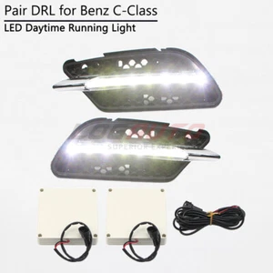 For Benz C-Class W204 AMG Sport 2008-2011 LED Daytime Running Light DRL Fog Lamp - Picture 1 of 12