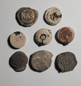 8 lead Railroad boxcar seals found in Central Virginia, buy now for $12.00 - Picture 1 of 4