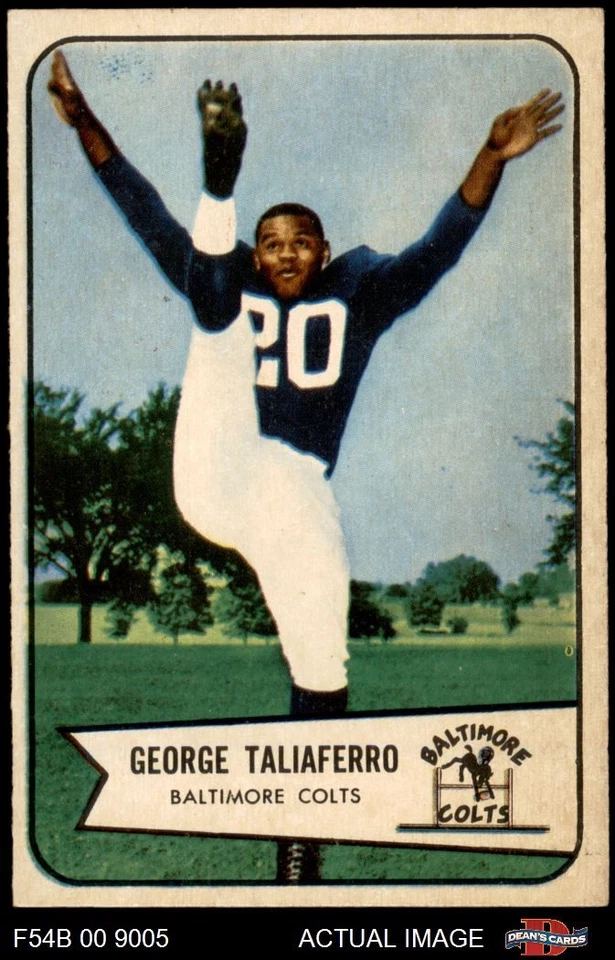 1954 Bowman #50 George Taliaferro Colts Indiana 6 - EX/MT - Image 1 of 1