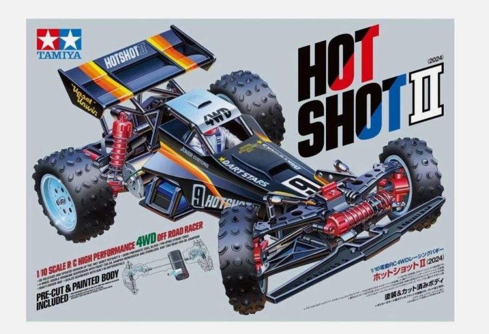 Tamiya Hotshot II 2024 4WD Buggy 1:10 kit di montaggio, carrozzeria verniciata # - Immagine 1 di 3