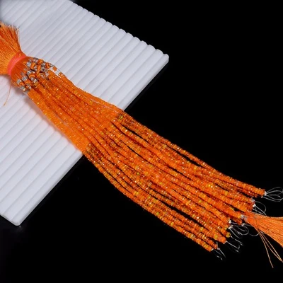 Orange Ethiopian Opal Gemstone Rondelle Faceted Beads 3X3X2 mm Strand 8" UGB-962 - Image 1 of 4