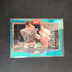 2025 UFC Topps Chrome SHARABUTDIN MAGOMEDOV Teal Lazer Refractor #/175  L57 - Picture 1 of 2