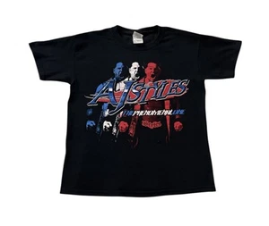 Vintage Y2K AJ Styles The Phenomenal One TNA Impact T Shirt Youth Large 18x22 - Picture 1 of 5