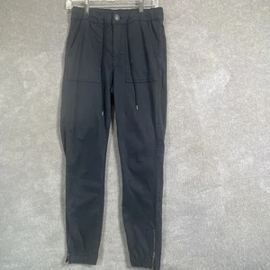American Eagle Hose Damen 8 28x30 schwarz Jogger Super Stretch Reißverschluss Knöchel - Bild 1 von 19