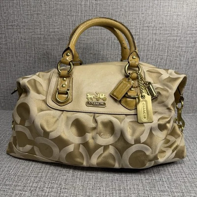 Cartera de hombro Coach Signature Madison OP ART Sabrina *sin correa* #12943 Foto 1 de 4