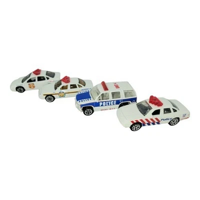 Vintage Matchbox Kids White Diecast Lightweight Police Vehicle Toy Lot of 4 - Image 1 of 3