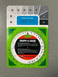 Appleton Papers Graph-A-Guide Screen Tint Finder Proportions Drafting Drawing - Picture 1 of 2