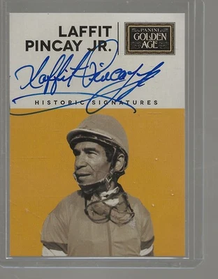 2014 Panini Golden Age Historic Signatures Laffit Pincay ON CARD  Autograph Auto - Image 1 of 2